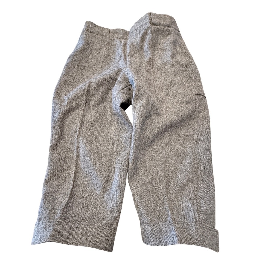 Vintage Woolrich Grey Wool Blend Field Knickers Hunting Pants Adjustable Cuffs